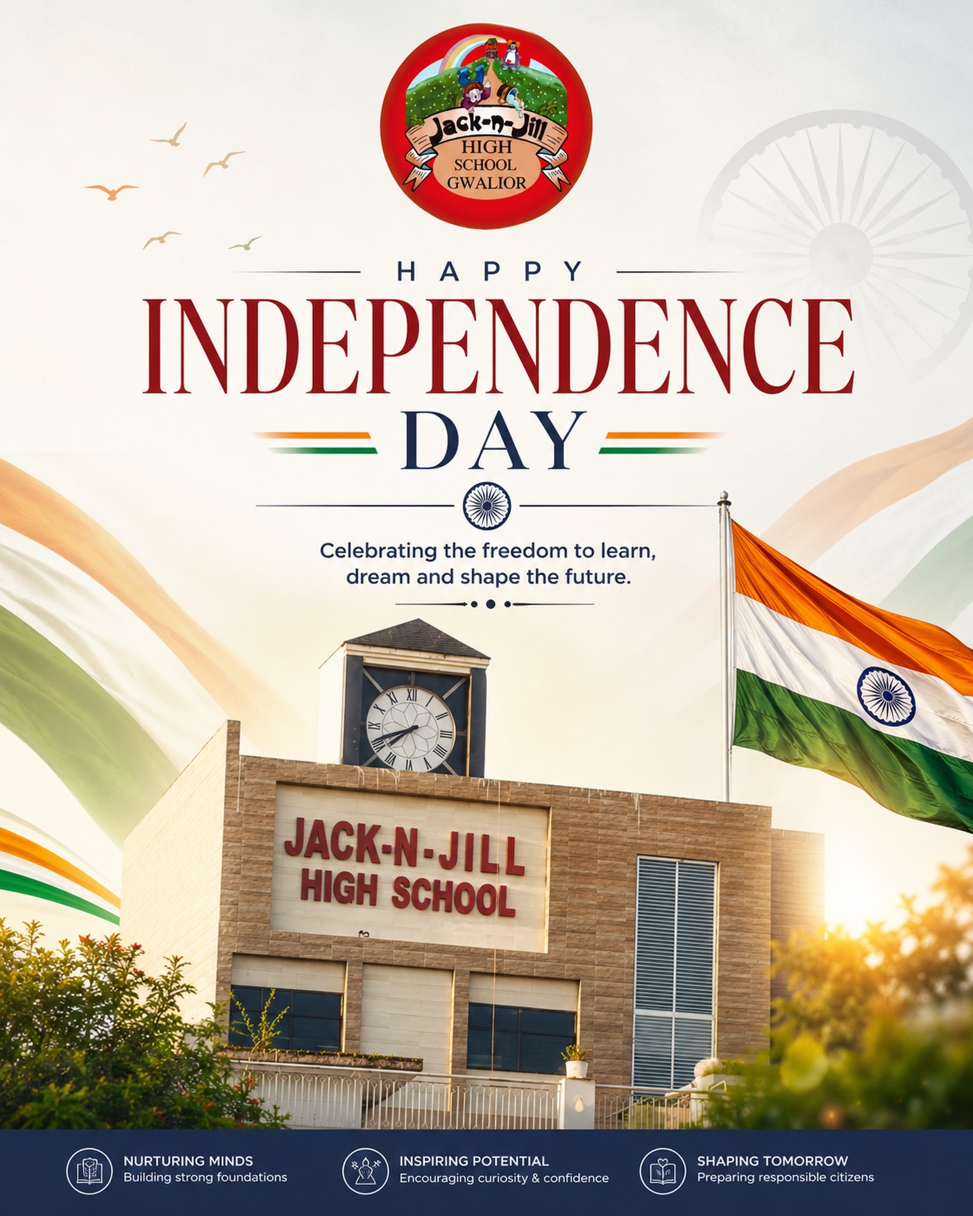 Independence Day creative for Jack-n-Jill High School